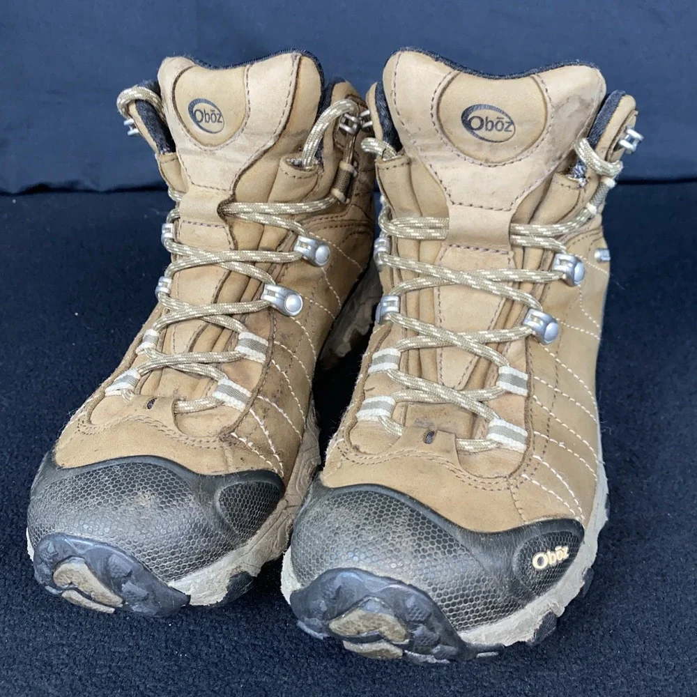 Oboz Women's‎ Bridger Leather Waterproof Hiking Boots Walnut Size 6.5